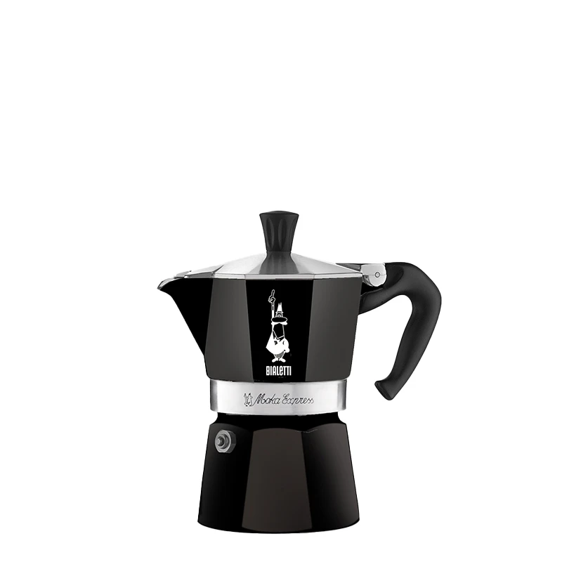 Bialetti Moka Express - 1 Tasse SCHWARZ 1 Bialetti Moka Express - 1 Tasse SCHWARZ