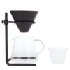 Kinto Handfilter Kaffee Set Schwarz 4 Tassen