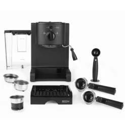 Espresso Perfect Schwarz Matt -Kaffeeserie Geschäft 105204 105204 beem espresso perfect schwarz matt mitzubehoer