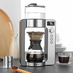 Pour Over Filterkaffeemaschine + Waage Edelstahl Schwarz 6 Pour Over Filterkaffeemaschine + Waage Edelstahl Schwarz -Kaffeeserie Geschäft 105206 105206 beem pour over filterkaffeemaschine mitwaage kuchenmoodbild