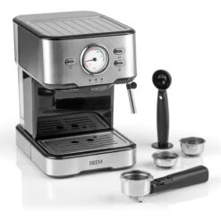 Siebträgermaschine Espresso Select Schwarz Edelstahl -Kaffeeserie Geschäft 105408 105408 beem siebtragermaschine espresso select mitzubehoer