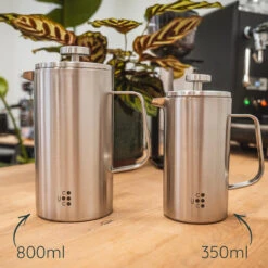 Frenchpress 800 Ml Edelstahl Gebürstet -Kaffeeserie Geschäft 105545 105545 coyooco frenchpress 800ml edelstah gebuerstet 3