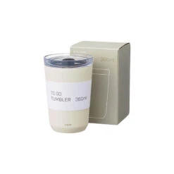 Kinto To-Go Tumbler 360 Ml Mit Stöpsel Weiss -Kaffeeserie Geschäft 105565 105565 kinto togotumbler 360ml with plug white 3